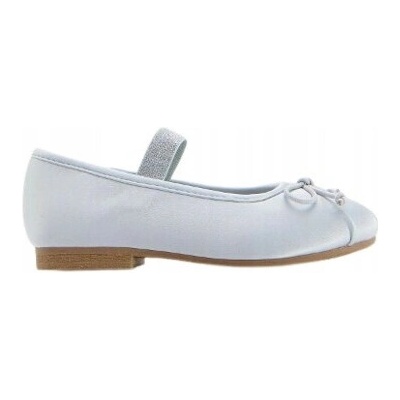 Klasické zasúvacie baleríny mašlička gumička metalická niť šedé