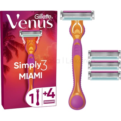 Gillette Venus Simply3 Miami + 4 ks hlavic