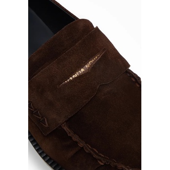 Vanda Novak Велурени мокасини Vanda Novak (Greta.Cacao)