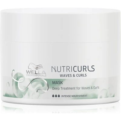 Wella Nutricurls Waves & Curls изглаждаща маска за чуплива и къдрава коса 150ml