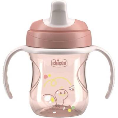 CHICCO Hrnček Training s držadlami pink 200 ml