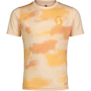 Scott Детска фланелка с къс ръкав за колоездене Scott Kid's Tee Trail Vertic 10 S/S Cycling jersey - Sugar Pink / Biscuit Beige - размер L (EU) (756-0229-0413)