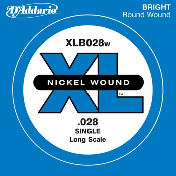 D'Addario XLB028W Еденична струна за бас китара