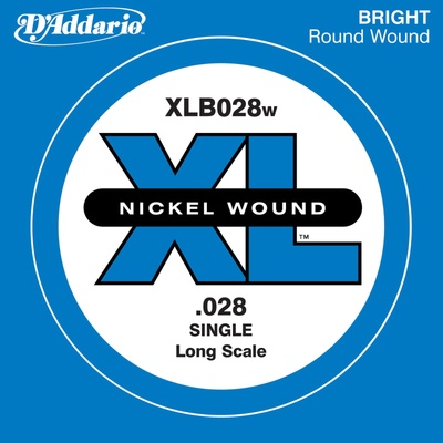 D'Addario XLB028W Еденична струна за бас китара