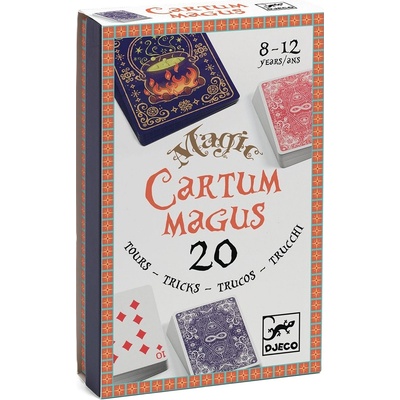 DJECO Комплект за фокуси Djeco - Cartum Magus, 20 магически трика с карти (DJ09961)