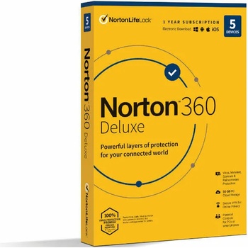 Image 1 of Symantec Norton 360 Deluxe 50GB HUN (1 User/5 Device/1 Year) (21416689)