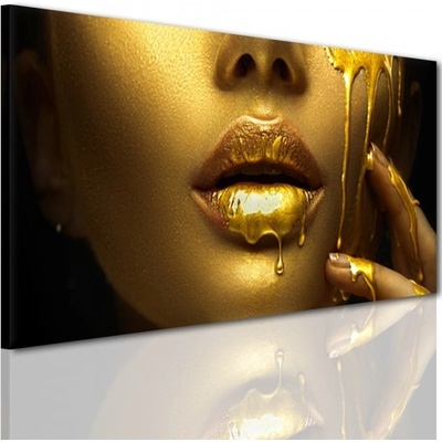 Divio Obraz na plátně žena ve zlatě, vzor 41255 Velikost: 60x120 cm