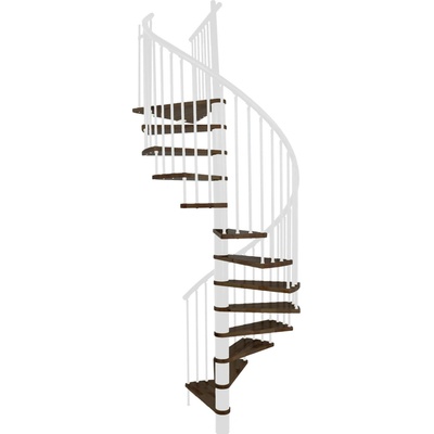 Minka Spiral Effect průměr 160cm pro výšku do 309cm, modulové schodiště stavebnicového typu