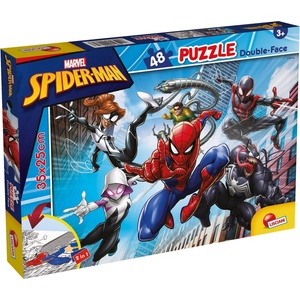 Lisciani Двулицев пъзел Lisciani - Spiderman, 48 части (LI99627)