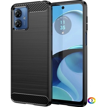 Image 1 of Motorola Moto G14 Удароустойчив Carbon Fiber Калъф и Протектор