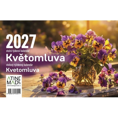 Květomluva, stolní, týdenní, 14 x 21,4 cm 2027