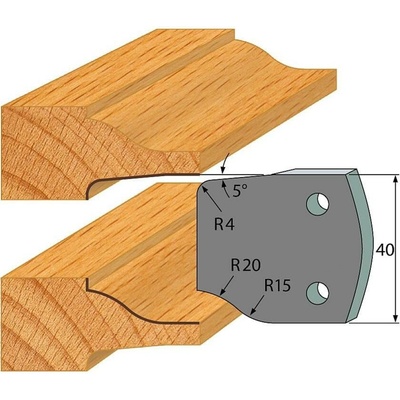 IGM Professional IGM Profil 100 - pár obmedzovačov 40x4mm SP F027-100
