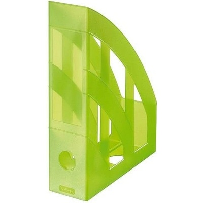 Herlitz Stojan na spisy transparentní zelený