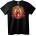 NOONEBRAND Тениска с Богородица на розите - 2XL, Black