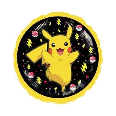 Anagram Fóliový balónek kruh 43cm Pokemon Pikachu