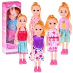 Jokomisiada Adorable Mini Doll 13cm Doll in a dress for the house ZA4628
