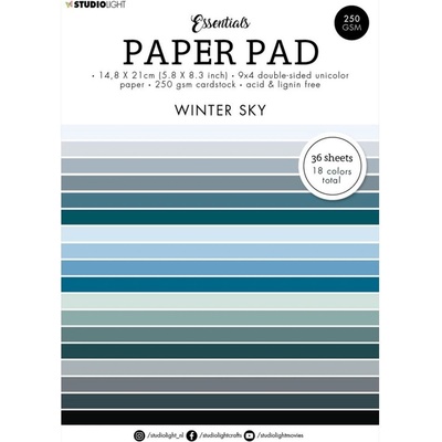 Studio Light Blok barevných papírů Studio Light "Winter Sky" A5 36 l. Zimní obloha