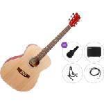SX SO204 Premium SET Natural-Transparent Red Фолк китара