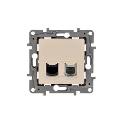 Legrand Розетка RJ11+RJ45 cat. 6 UTP без крачета цвят крем Niloe /до изчерпване/ - 664872 (664872)