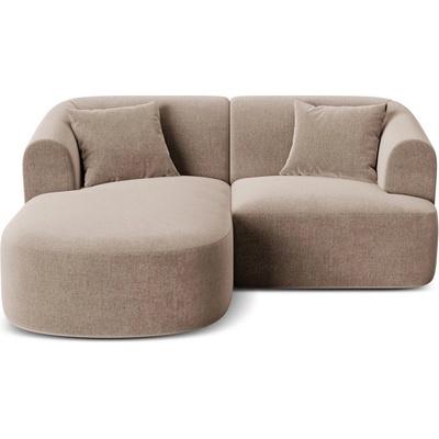 Cosmopolitan Design Светлокафяв кадифен ъглов диван (ляв ъгъл) Campi - Cosmopolitan Design (COS_LC_S_120_F1_CAMPI2)
