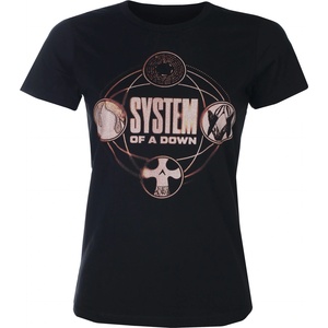 HYBRIS дамска тениска System Of A Down - Tech Circles - Black - HYBRIS - WMX-5-SOAD008-BK