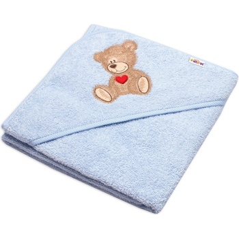 Baby Nellys Froté osuška s kapucňou 80x80cm Sweet dreams by TEDDY modrá