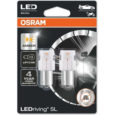 OSRAM LEDriving SL PY21W 1,3W 12V 2x (7507DYP-02B)