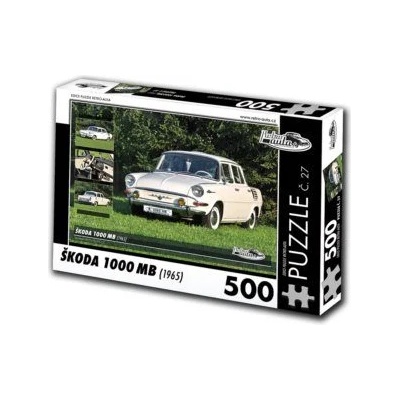 Retro cars - Puzzle Škoda 1000 MB (1965) - 500 piese