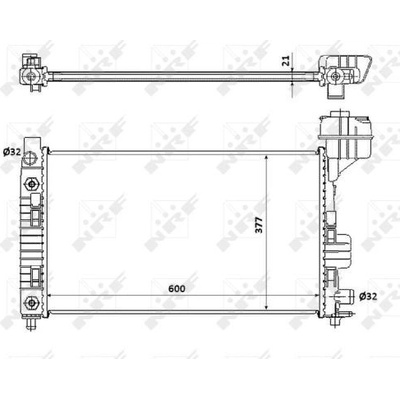 Chladič, chlazení motoru NRF 54718