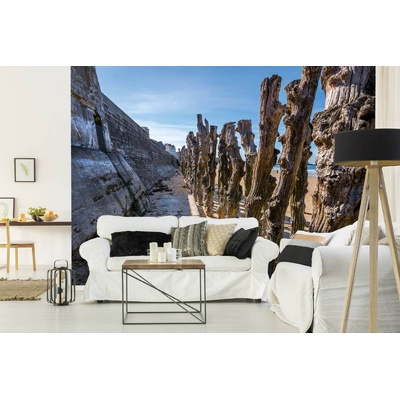 DIMEX ART Самозалепваща се флизелинова фототапета крайбрежен пейзаж 375 x 250 см