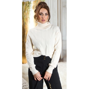 Koucla Musthave Knit Sweater with Turtleneck BEIGE