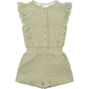 Little Dutch Бебешко късо гащеризонче Little Dutch - Без ръкави, Grass Green, 92 cm, 18-24 м (CL24024015)