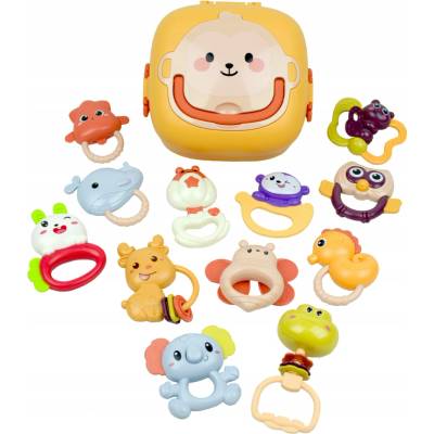 LandToys Chrastítko sada 12 chrastítek a kousátek