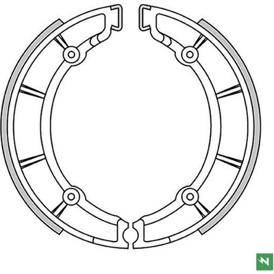NEWFREN brzdové čelisti zadní MOTO GUZZI V7 SPECIAL 700 69-71; V 7 700 67-76 (220X40mm)