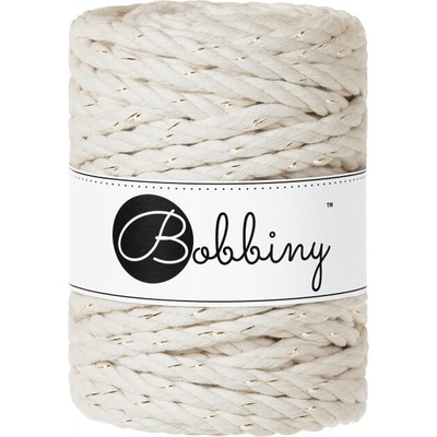 Bobbiny 3PLY Macramé Rope 9 mm 30 m Golden Natural юта (TL-E015)