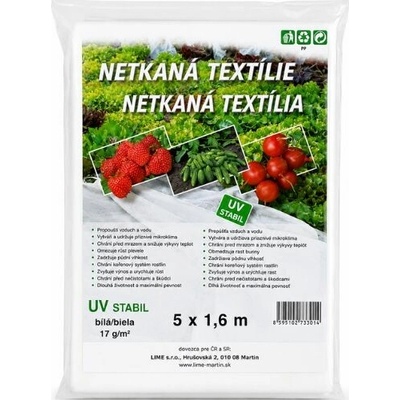Netkaná textília - biela 1,6 x 5 m