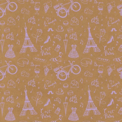 Apli Опаковъчна хартия Apli - Крафт, Париж, 0.7 x 2 m (18911)