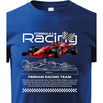 Dětské tričko F1Ferrari ModráCanvas Dětské tričko Bezvatriko.cz 2976
