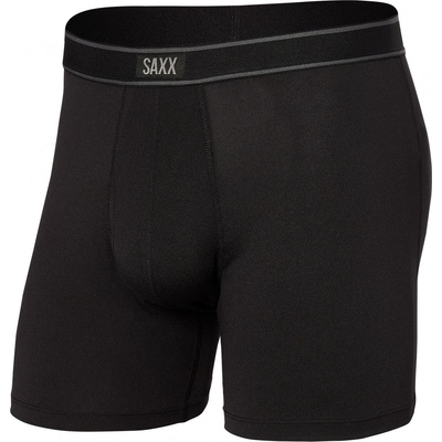 Saxx Мъжко синтетично термобельо Saxx Daytripper Boxer Brief Fly Synthetic base layer - Black (014-1920-0212)