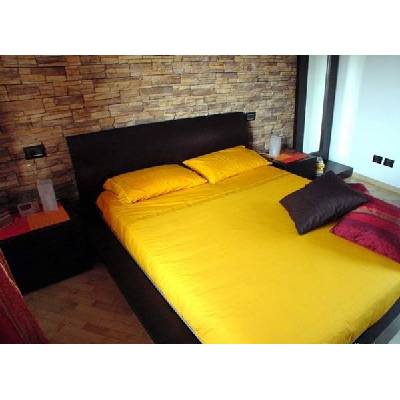 TiaHome Prostěradlo jersey žluté 200x220