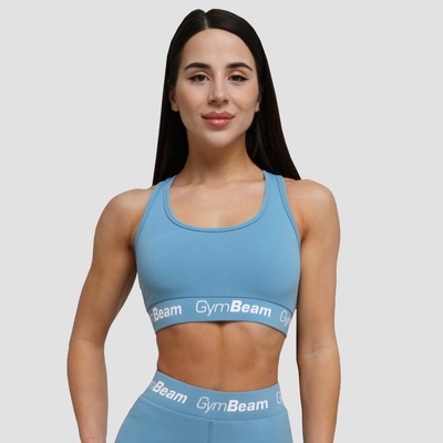 GymBeam Спортен сутиен Simple Steel Grey XL