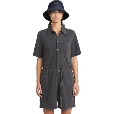 G-STAR Easy short sleeve romper - Grey (Dark Black Gd)