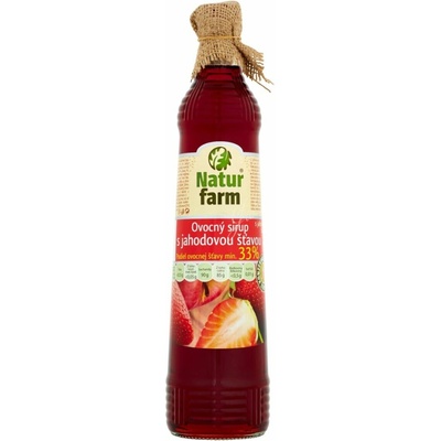 Natur Farm Ovocný sirup s jahodovou šťavou 0,7 l
