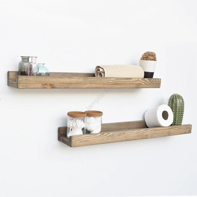 ASIR GROUP К-кт 2бр. етажерки 8x60 cм смърч (AS0656)