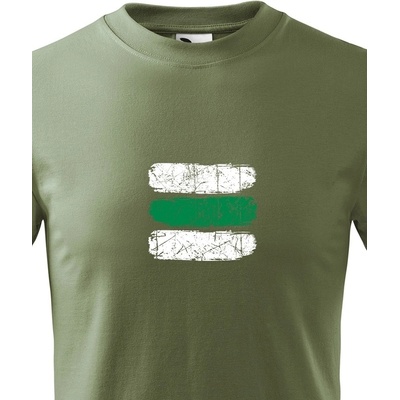 Canvas dětské tričko turistická značka zelená Military 69 2079
