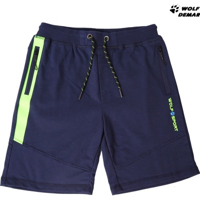 Wolf chlapecké tm. modré kraťasy T2132
