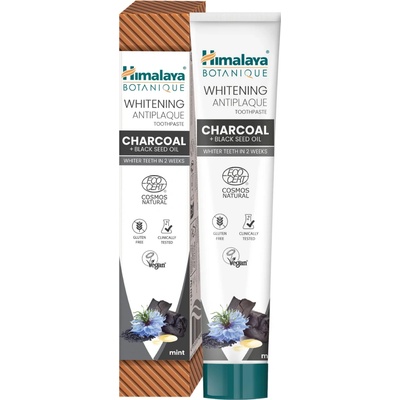Himalaya s Dreveným uhlím a Čiernym rascom Bieliaci a proti zubnému povlaku 113 g