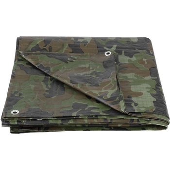 Strend Pro plachta Tarpaulin Khaki 6x8m, 80 g/m, zakrývacia, oliva/kamufláž