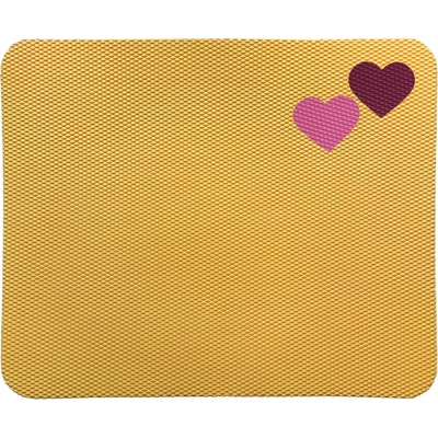 Vylen Barevná nástěnka se srdíčkem Tmavě žlutá 660 x 805 mm