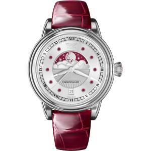 Aviator Дамски часовник Aviator Douglas Moonflight Gemstone Edition Ruby Limited Edition V. 1.33. 0.419. 4 (V.1.33.0.419.4) Часовници
